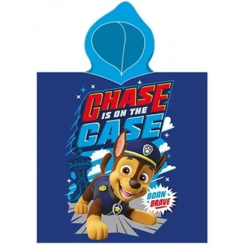 Osuška s kapucí - plážové pončo Tlapková patrola - Erb tlapek