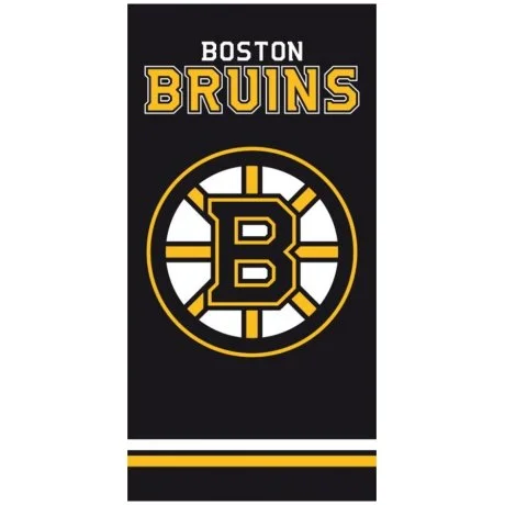 Hokejová bavlněná osuška NHL Boston Bruins Black - II. jakost