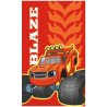 Dětský ručníček Plamínek a čtyřkoláci - Blaze and The Monster Machines - motiv Ohnivá stopa.
Tento dětský ručník je vyroben ze 100% bavlny s gramáží 320 gr./m². Lícní strana ručníku je tvořena jemně střiženým froté s velurovým povrchem, proto je velice příjemná na dotek. Na rubu jsou hustě tkané froté smyčky, které zajišťují skvělou savost. Tento ručníček je potištěný digitální technologií a proto jsou jeho barvy syté a výrazné. Navíc jsou jsou velice intenzivní i po mnoha vypráních. Rozměry tohoto dětského ručníku jsou 30 x 50 cm, proto se vejde třeba i do batůžku na výlet. Vhodný je však i do školy, či do školky.
Tento ručník získal mezinárodní certifikát OEKO-TEX STANDARD 100,  který zaručuje rozměrovou a barevnou stálost materiálu i to, že výrobek neobsahuje škodlivé látky.