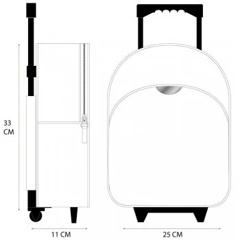 Dětský cestovní kufr na kolečkách Ledové království - Elsa a Olaf