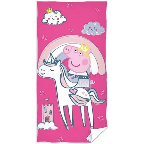 Bavlněná plážová osuška Prasátko Peppa - Princezna