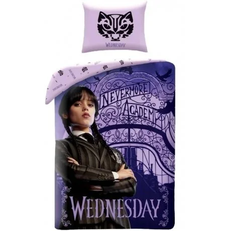 Bavlněné ložní povlečení Wednesday - Nevermore Academy