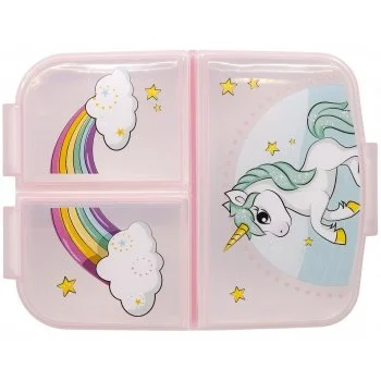 Multibox na svačinu Unicorn se 3 přihrádkami