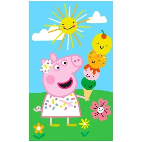 Dětský ručník Prasátko Peppa - Zmrzlinová pyramida