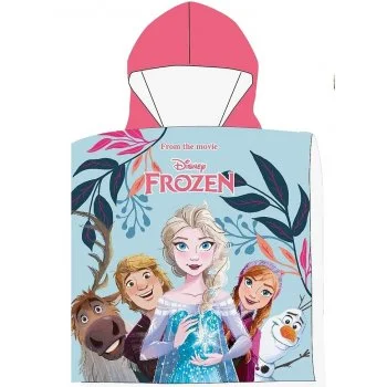 Koupací pončo - osuška s kapucí Ledové království z mikrovlákna