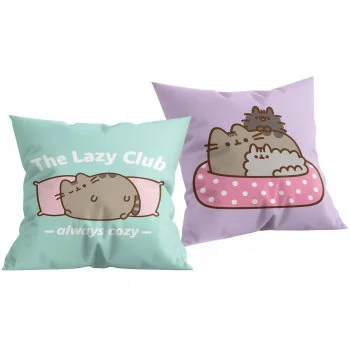 Oboustranný polštář kočička Pusheen - The lazy club
