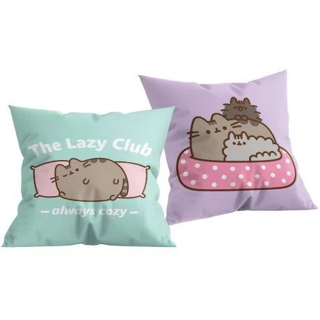 Oboustranný polštář kočička Pusheen - The lazy club
