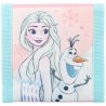 Dětská textilní peněženka Ledové království Frozen - motiv Elsa a Olaf, vyrobená z odolného polyesteru. Uzavírání na suchý zip, kapsa na mince na zip, rozměry zavřené peněženky 10 x 10 cm. Ideální pro uložení bankovek, mincí a karet, perfektní do školy nebo na výlety.