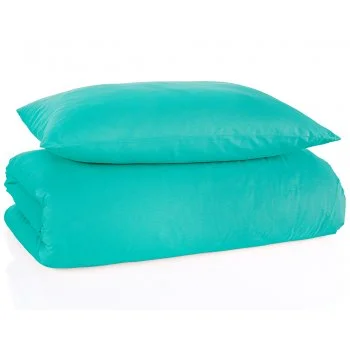 Bavlněné jednobarevné ložní povlečení - mentolové