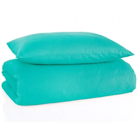 Bavlněné jednobarevné ložní povlečení - mentolové
