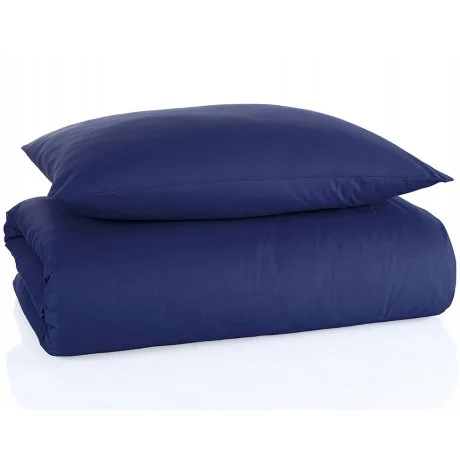 Bavlněné jednobarevné ložní povlečení - modré