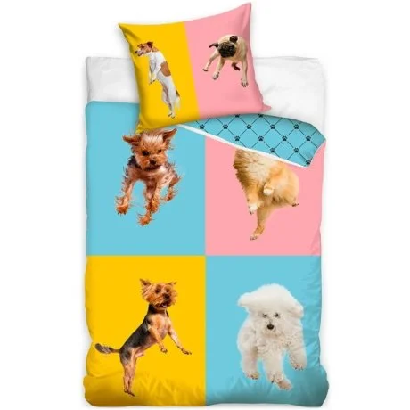 Bavlněné ložní povlečení Kdo neskáče není pes