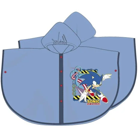 Chlapecká pláštěnka / pončo s kapucí Ježek Sonic