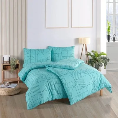 Bavlněné ložní povlečení Geo Aquatic Awe