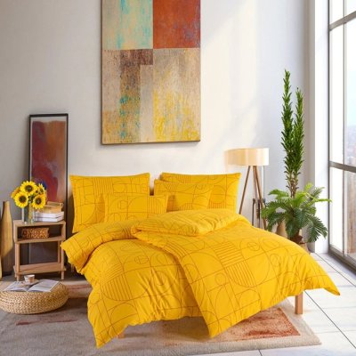 Bavlněné ložní povlečení Geo Ray Flower