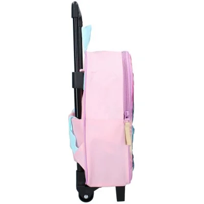 Dětský cestovní 3D batoh na kolečkách Stitch a Scrump