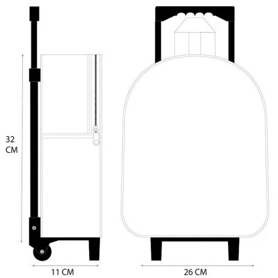 Dětský cestovní 3D batoh na kolečkách Stitch a Scrump