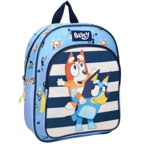 Dětský batoh s přední kapsou Bluey a Bingo