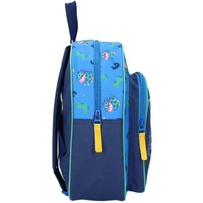 Dětský batoh s přední kapsou Prasátko George s dinosaurem