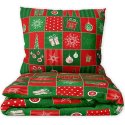 Bavlněné ložní povlečení - Vánoční Patchwork