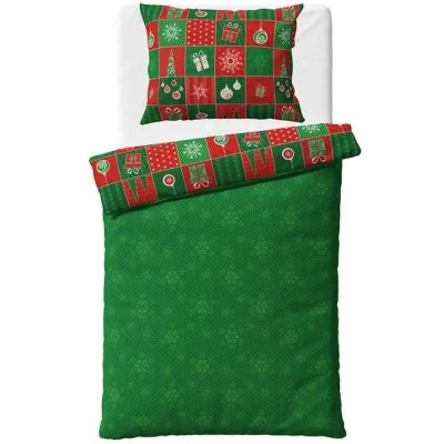Bavlněné ložní povlečení - Vánoční Patchwork