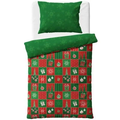 Bavlněné ložní povlečení - Vánoční Patchwork