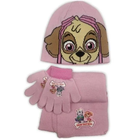 Dívčí souprava čepice a šály Tlapková patrola - Paw Patrol