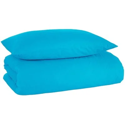 Bavlněné jednobarevné ložní povlečení - tyrkysové