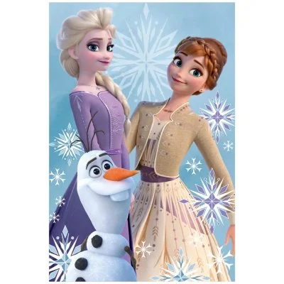 Dětská fleecová deka Ledové království - princezny s Olafem