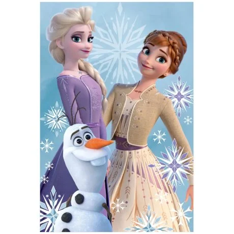 Dětská fleecová deka Ledové království - princezny s Olafem