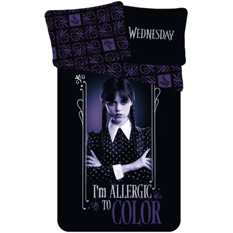 Bavlněné ložní povlečení Wednesday - I'm allergic to color