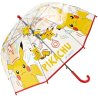 Dětský transparentní deštník Pokémon Pikachu s automatickým otevíráním a kovovou konstrukcí. Plastová rukojeť je hladká a příjemná do ruky. Průměr rozevřeného deštníku 70 cm, délka složeného je 65 cm.