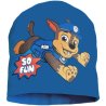 Dětská bavlněná čepice Tlapková patrola – Paw Patrol - motiv So Fun s policistou Chase. Skvělá na jaro i podzim, vyrobená z 95% bavlny příjemné na dotek, skvěle sedí díky příměsi 5% elastanu. Ve velikosti 52 nebo 54, s UV ochranou UPF 30+.