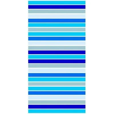 Velká oboustranná plážová osuška Blue Stripes