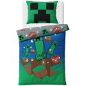 Oboustranné bavlněné ložní povlečení Minecraft Creeper Explode