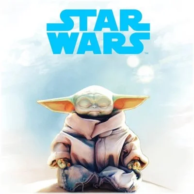 Oboustranné bavlněné ložní povlečení Star Wars - Baby Yoda