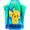 Dětská osuška s kapucí - koupací pončo Pokémon Pikachu. Je vyrobeno z příjemně jemného a skvěle savého 100% bavlněného froté s gramáží 280 g/m². S rozměry 55 x 110 cm je ideální pro děti 3–6 let.