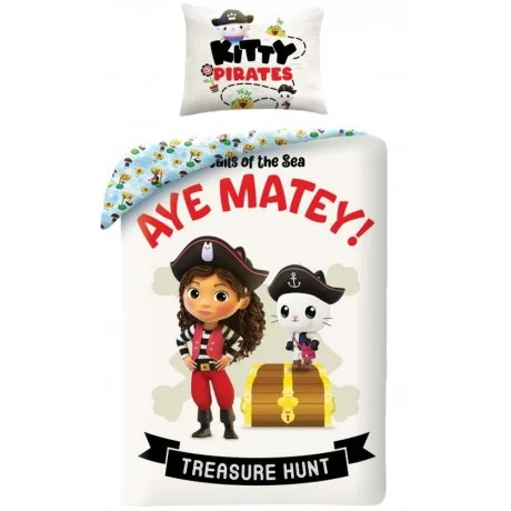 Bavlněné ložní povlečení Gábinin kouzelný domeček – Pirátky