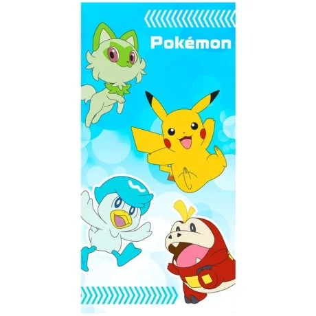 Bavlněná plážová osuška Pokémon - Chyť je všechny!