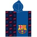 Dětské froté pončo - osuška s kapucí FC Barcelona
