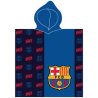 Chlapecké fotbalové koupací pončo FC Barcelona – osuška s kapucí v tradičních klubových barvách. Vyrobeno ze 100% bavlněné froté s gramáží 300 g/m². Rozměr 60 × 120 cm.