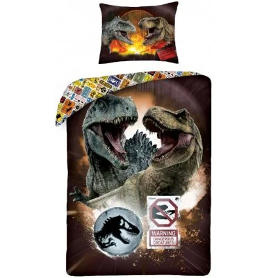 Bavlněné ložní povlečení Jurský park - Souboj dinosaurů