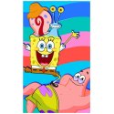 Dětský ručník Sponge Bob s Patrickem a Garym