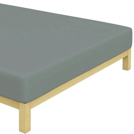 Jersey prostěradlo na jednolůžko - 90 x 200 cm - tmavě šedé