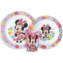 Sada plastového nádobí Minnie Mouse s kelímkem