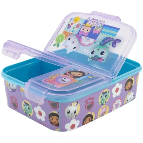 Multibox na svačinu Gábinin kouzelný domek se 3 přihrádkami