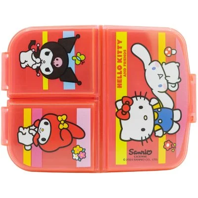 Multibox na svačinu Hello Kitty a přátelé se 3 přihrádkami