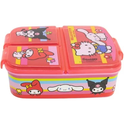 Multibox na svačinu Hello Kitty a přátelé se 3 přihrádkami