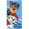 Dětská osuška Paw Patrol s motivem policisty Chase a hasiče Marshalla. Vyrobena ze 100% bavlny s gramáží 290 g/m², rozměry 70 × 140 cm. Ideální k bazénu, na pláž i do koupelny.