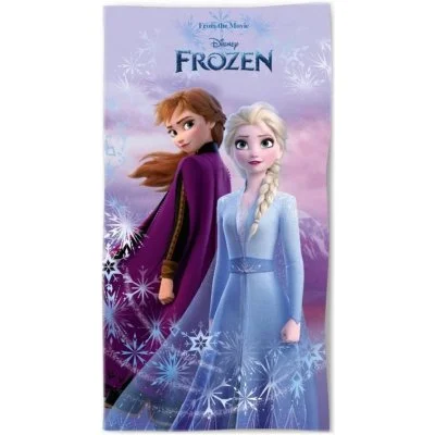 Bavlněná plážová osuška Ledové království - Anna a Elsa